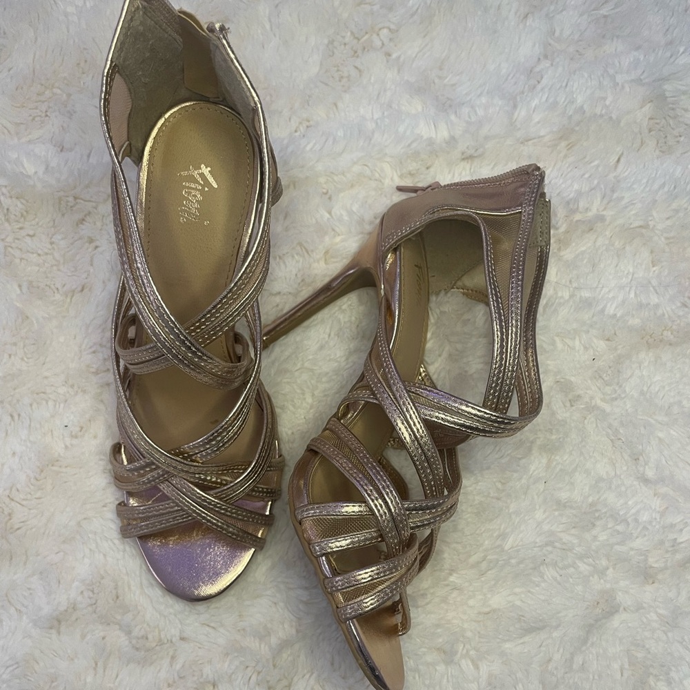 rose gold fioni heels